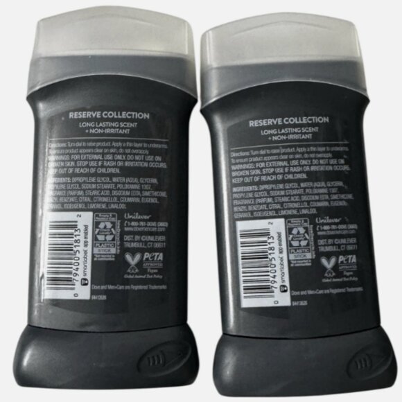 2X Dove Men+Care Reserve Collection Hot Toddy Aluminum Free Deodorant 3oz - Picture 2 of 4